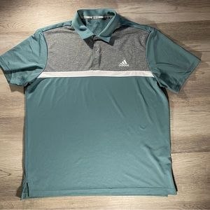 Adidas Golf Men's Colorblocked Novelty Polo Shirt Size Large